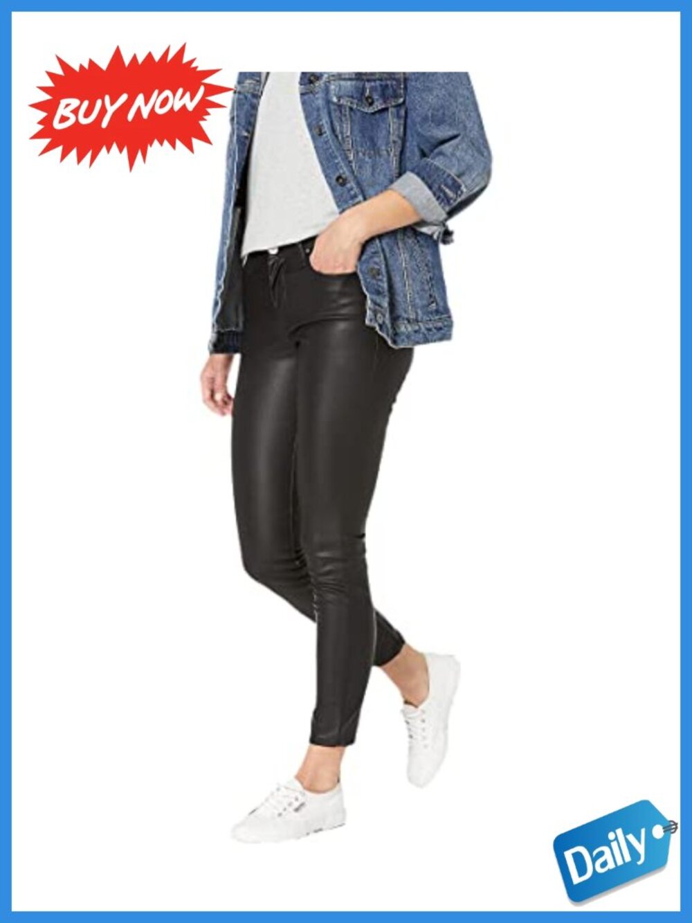 Mid-Rise Skinny Jeans Stretchable Denim Ankle Length Casual Pants